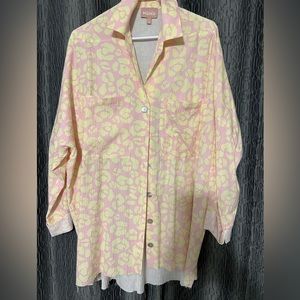 Show me your Mumu- Button Down Shirt ~ Lemonade Cheetah